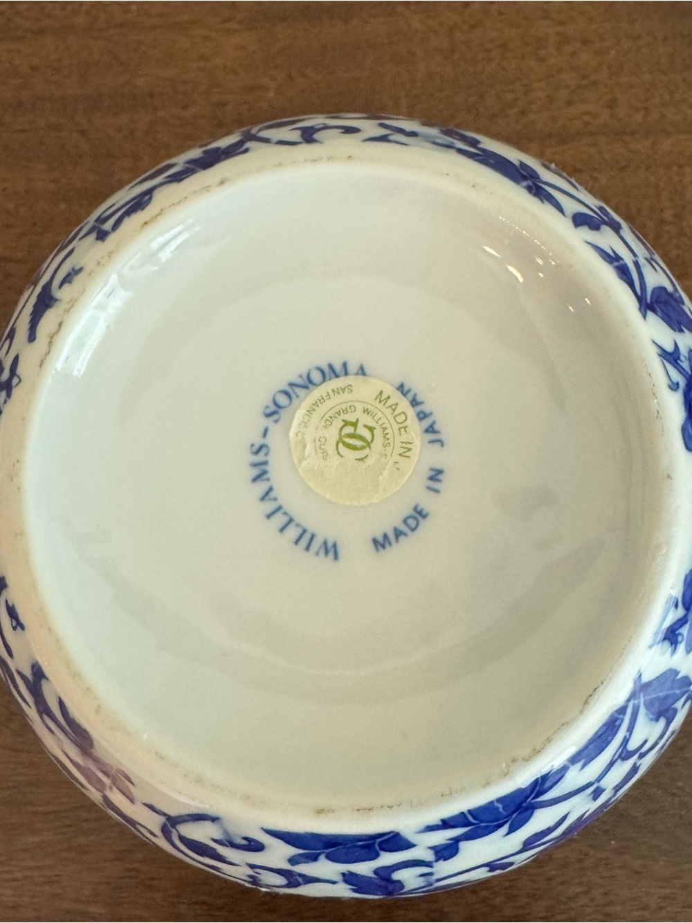 Vintage Japan Williams Sonoma Delft Blue White Color Tones Tea Pot - Picture 6 of 10